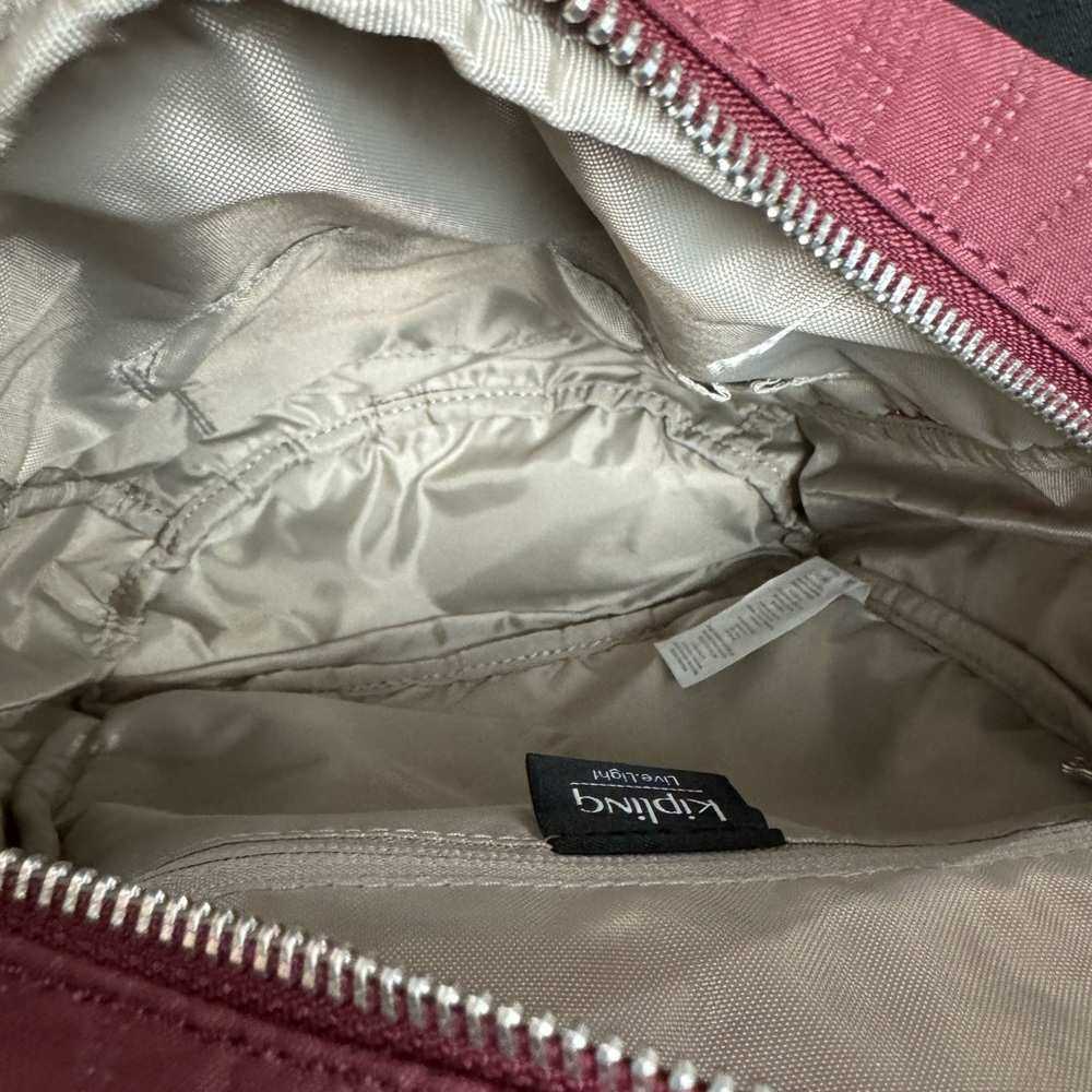 Mint Condition Kipling Maroon Backpack - image 6